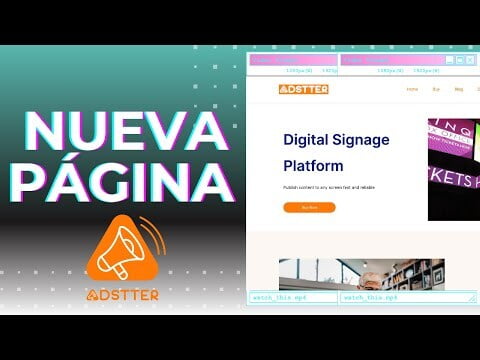 Conoce la nueva página de Adstter